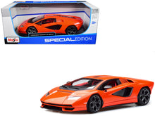 Load image into Gallery viewer, Lamborghini Countach LPI 800-4 Orange with Red Interior &quot;Special Edition&quot; 1/18 Diecast Model Car by Maisto Maisto
