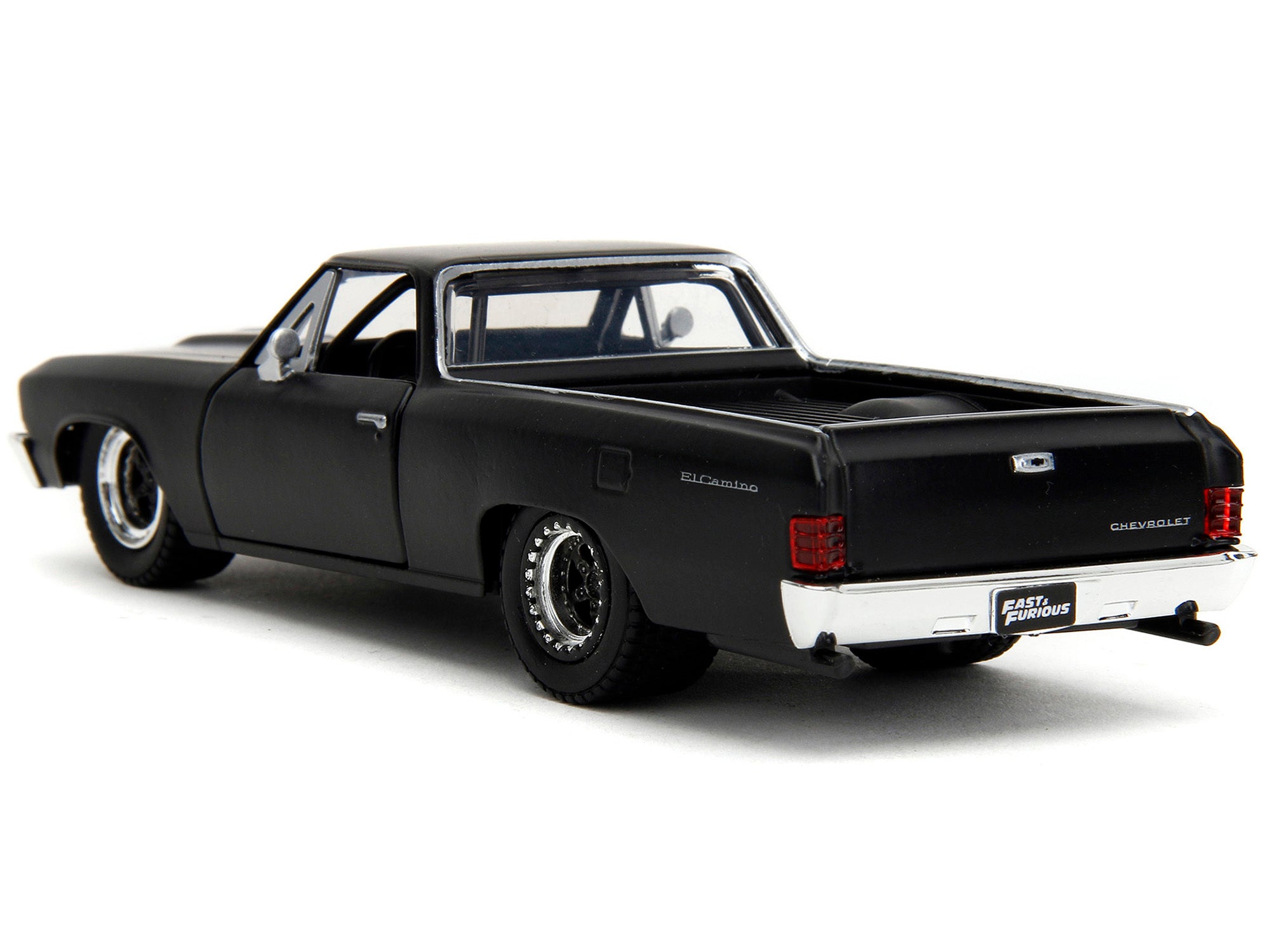 1967 Chevrolet El Camino Matt Black "Fast & Furious" Series 1/32 Diecast Model Car by Jada Jada