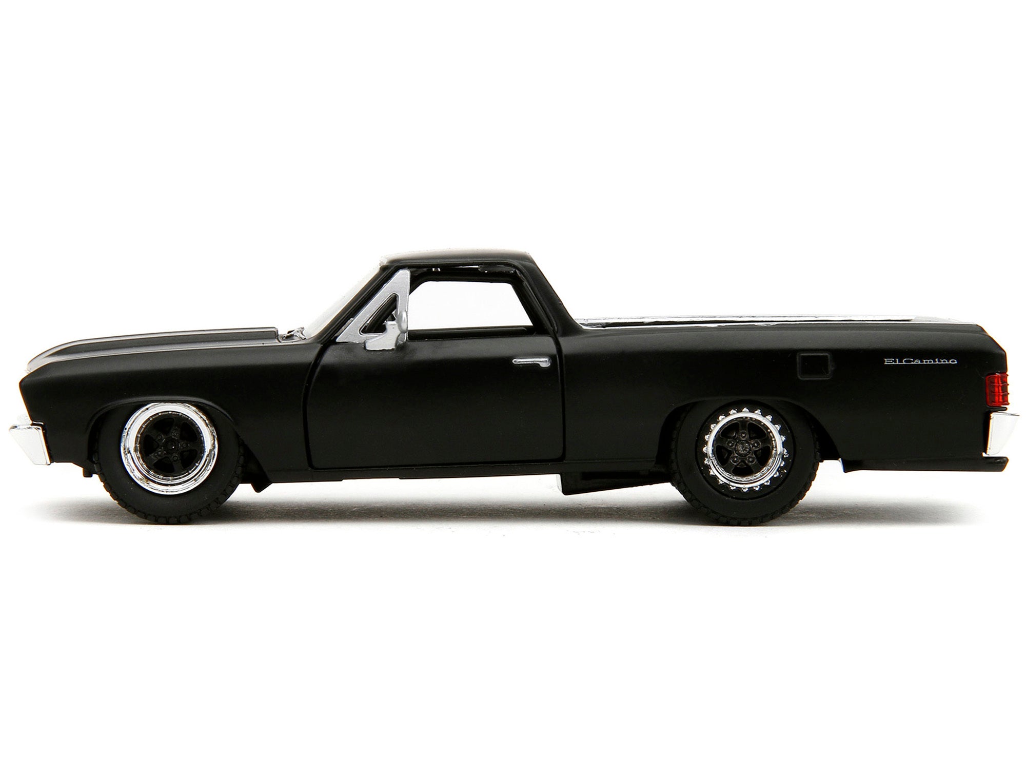 1967 Chevrolet El Camino Matt Black "Fast & Furious" Series 1/32 Diecast Model Car by Jada Jada