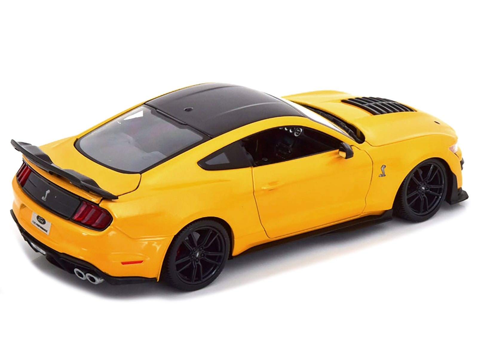 2020 Ford Mustang Shelby GT500 Yellow with Black Top "Special Edition" 1/18 Diecast Model Car by Maisto Maisto