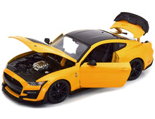 Load image into Gallery viewer, 2020 Ford Mustang Shelby GT500 Yellow with Black Top &quot;Special Edition&quot; 1/18 Diecast Model Car by Maisto Maisto
