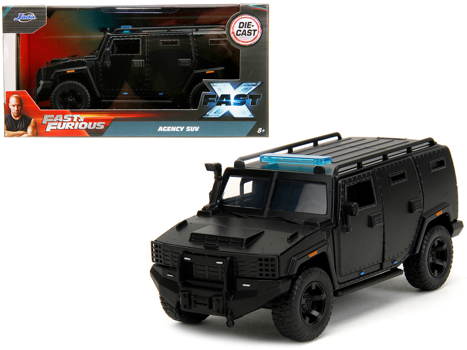 Agency SUV Matt Black "Fast X" (2023) Movie "Fast & Furious" Series 1/32 Diecast Model Car by Jada Jada