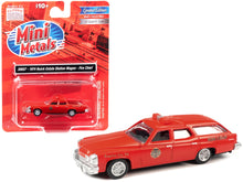 Load image into Gallery viewer, 1974 Buick Estate Station Wagon Red &quot;Fire Chief&quot; 1/87 (HO) Scale Model by Classic Metal Works Classic Metal Works
