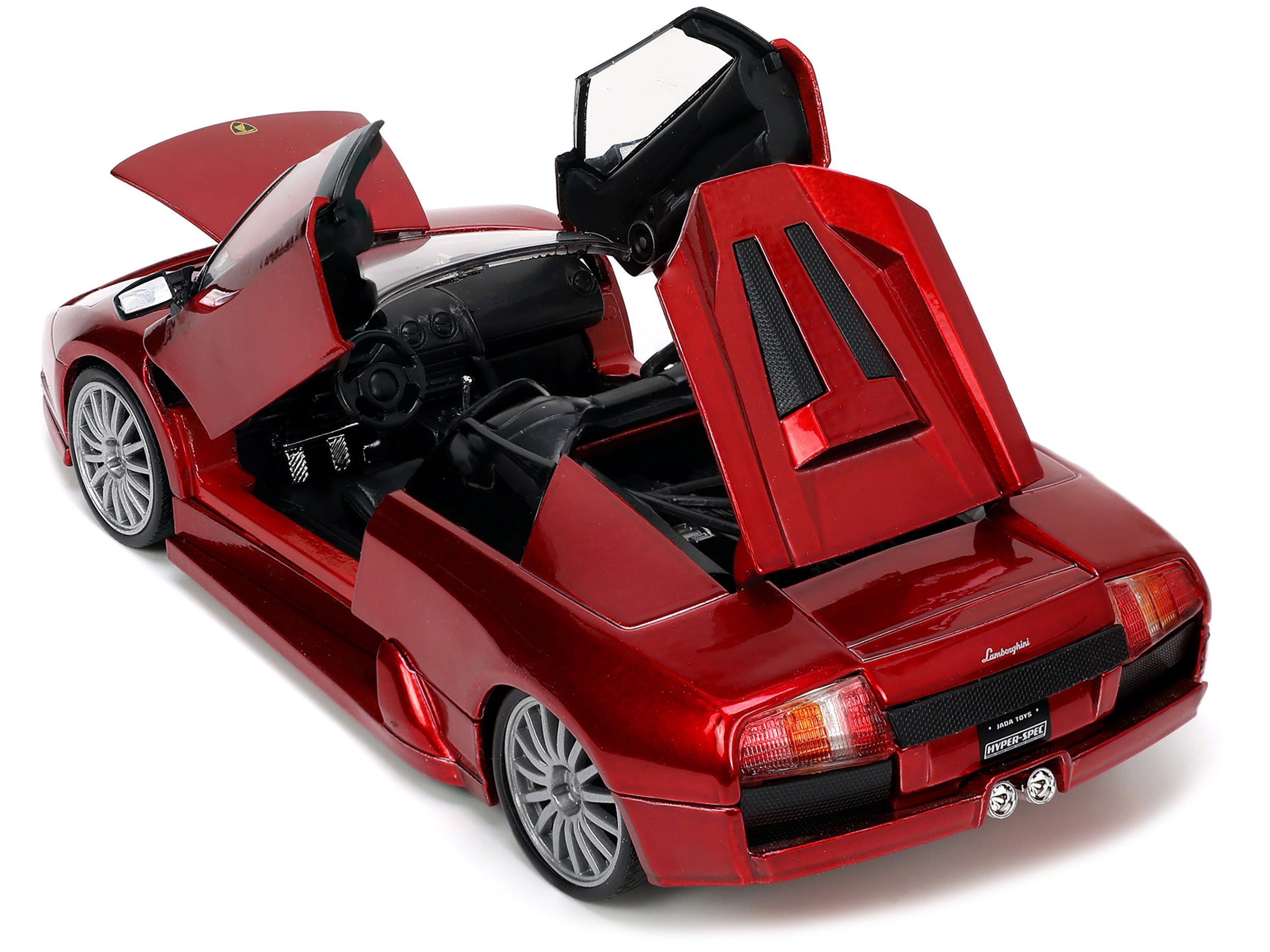 Lamborghini Murcielago Roadster Red Metallic "Hyper-Spec" Series 1/24 Diecast Model Car by Jada Jada