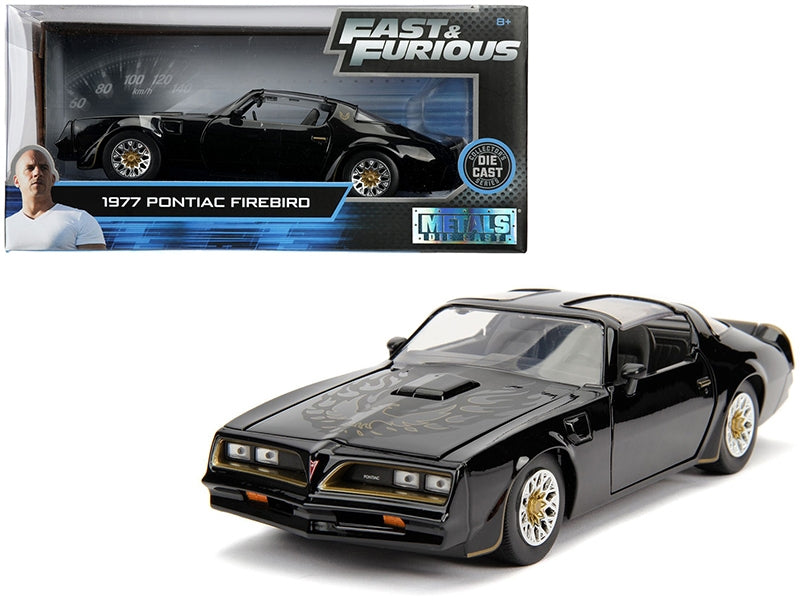 Tego's 1977 Pontiac Firebird Black "Fast & Furious" Movie 1/24 Diecast Model Car by Jada Jada