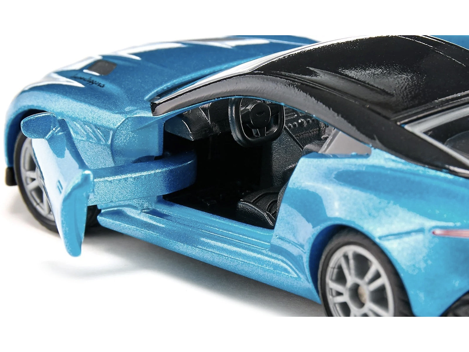 Aston Martin DBS Superleggera Blue Metallic with Black Top Diecast Model Car by Siku SIKU