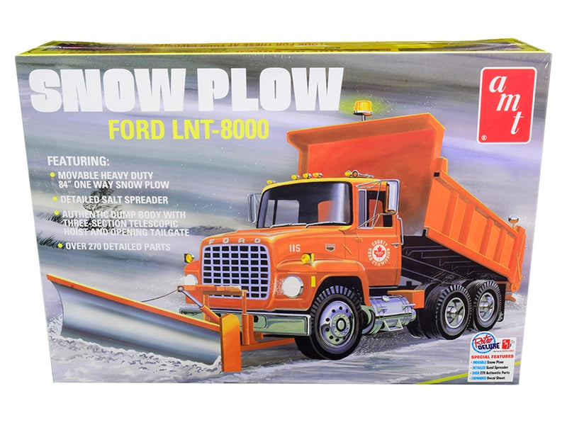 Skill 3 Model Kit Ford LNT-8000 Snow Plow Truck 1/25 Scale Model by AMT AMT