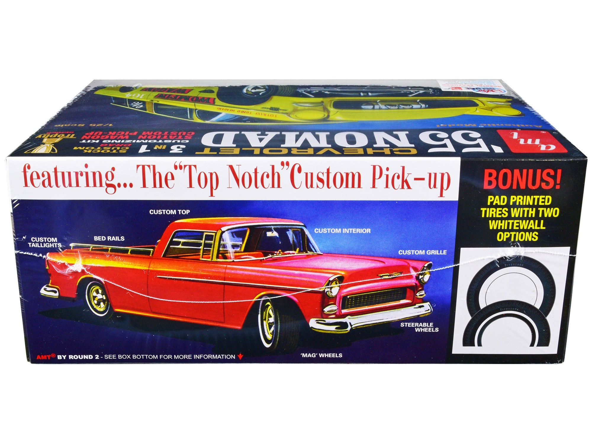 Skill 2 Model Kit 1955 Chevrolet Nomad 3-in-1 Kit "Trophy Series" 1/25 Scale Model by AMT AMT