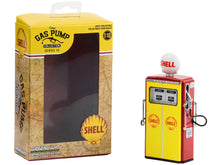 Load image into Gallery viewer, 1954 Tokheim 350 Twin Gas Pump &quot;Shell Oil&quot; Yellow and Red &quot;Vintage Gas Pumps&quot; Series 12 1/18 Diecast Model by Greenlight Greenlight
