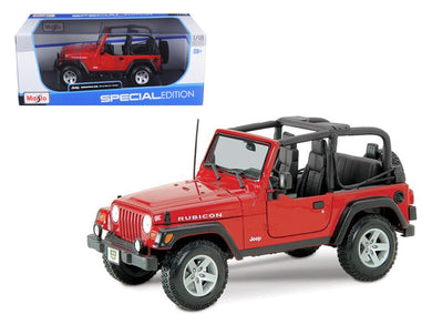 Jeep Wrangler Rubicon Red 1/18 Diecast Model Car by Maisto Maisto