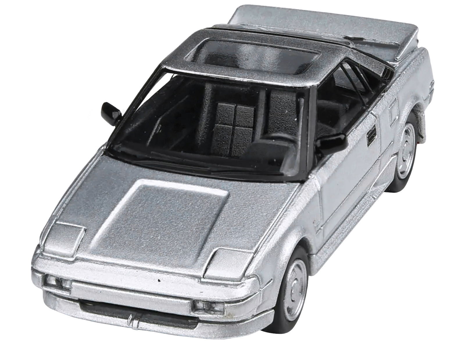 1985 Toyota MR2 MK1 Super Silver Metallic with Sunroof 1/64 Diecast Model Car by Paragon Models Paragon