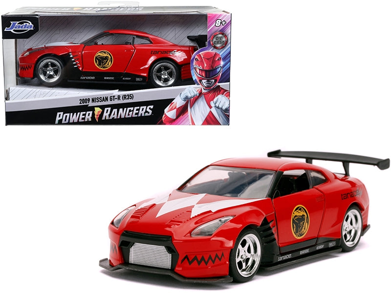 2009 Nissan GT-R (R35) Red Red Ranger's "Power Rangers" 1/32 Diecast Model Car by Jada Jada