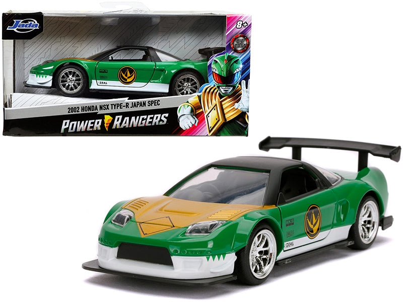 2002 Honda NSX Type-R Japan Spec Green Ranger "Power Rangers" 1/32 Diecast Model Car by Jada Jada