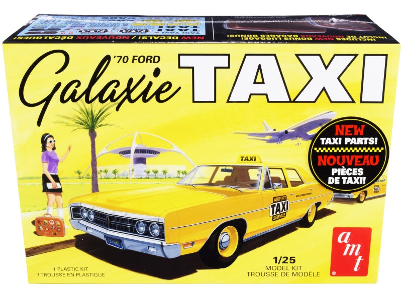 Skill 2 Model Kit 1970 Ford Galaxie "Taxi" with Luggage 1/25 Scale Model by AMT AMT