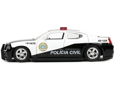 2006 Dodge Charger Police Black and White 