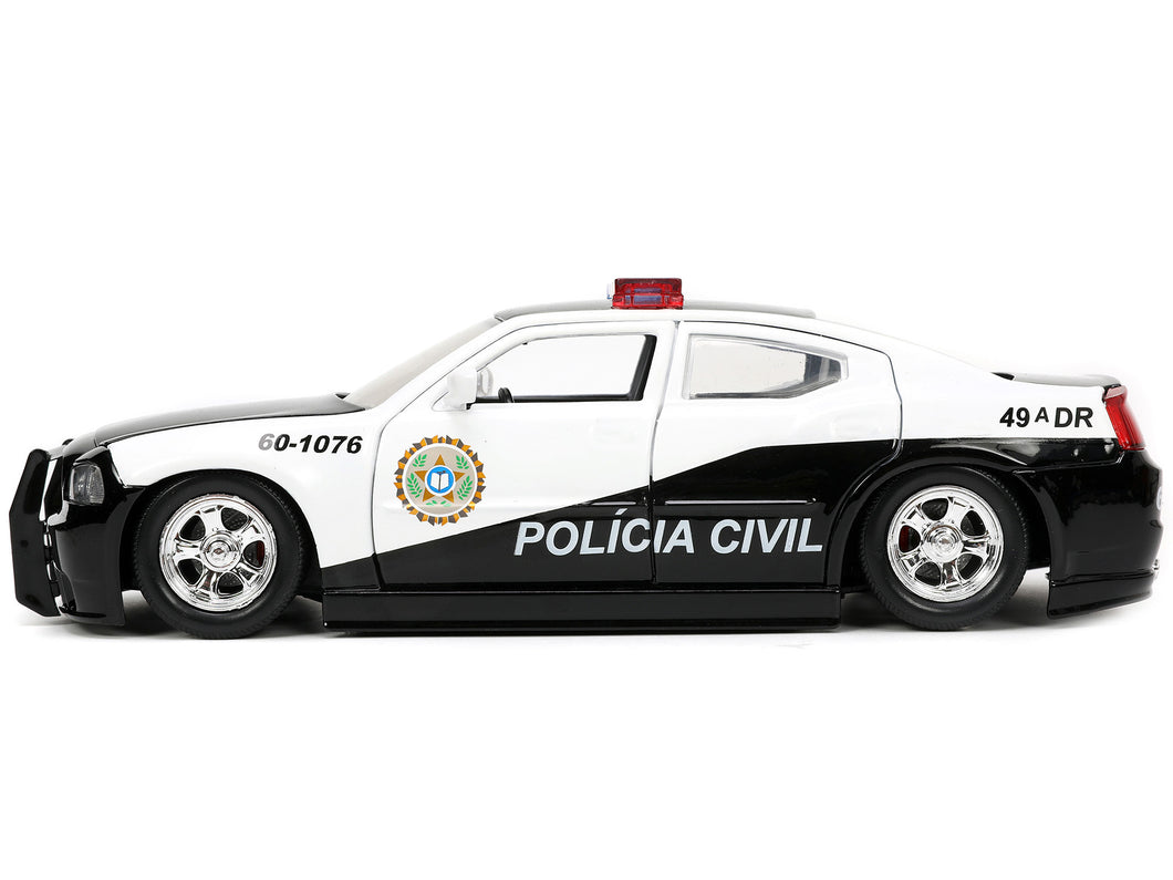 2006 Dodge Charger Police Black and White 