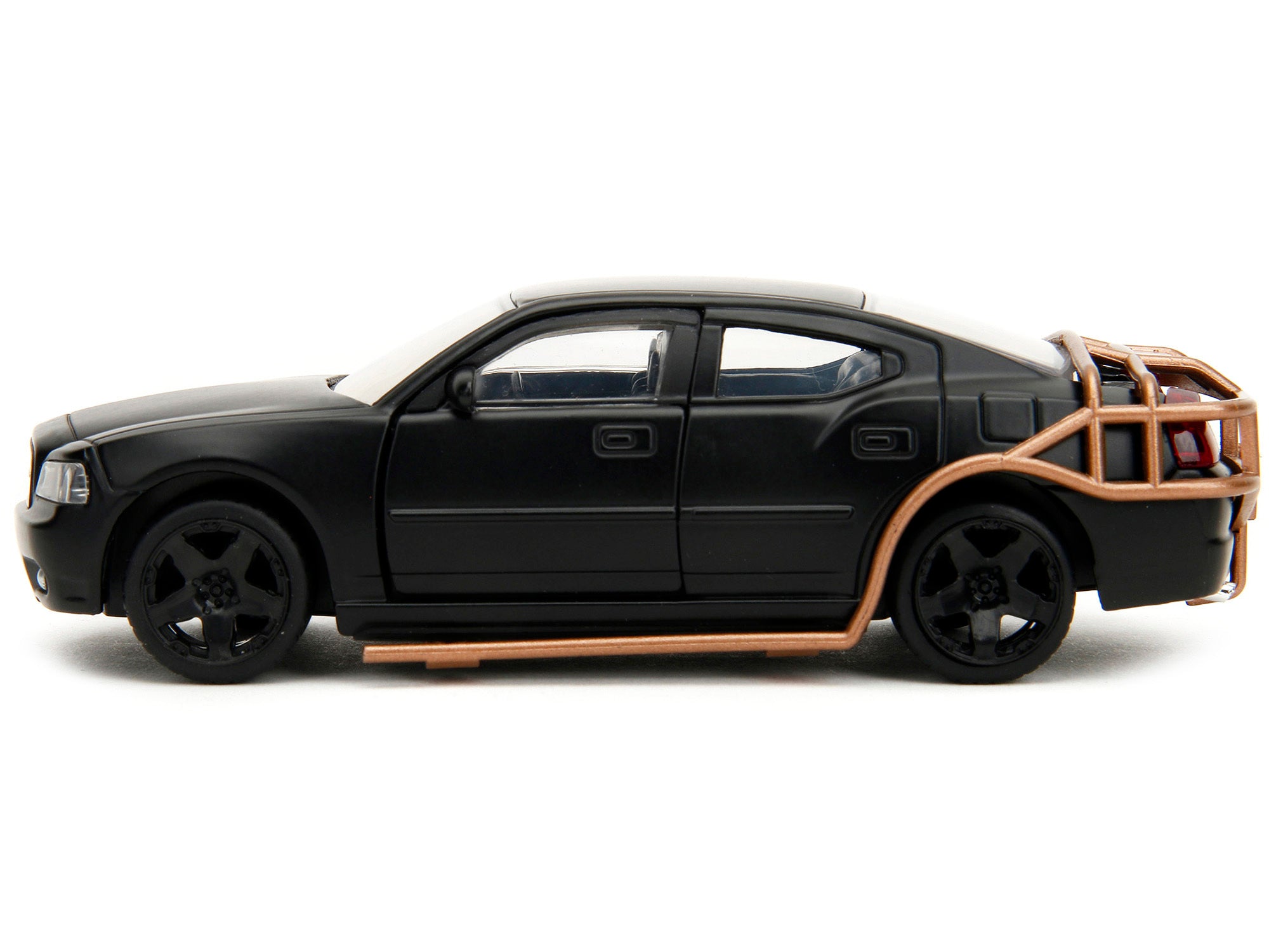 2006 Dodge Charger Matt Black with Outer Cage "Fast & Furious" Series 1/32 Diecast Model Car by Jada Jada