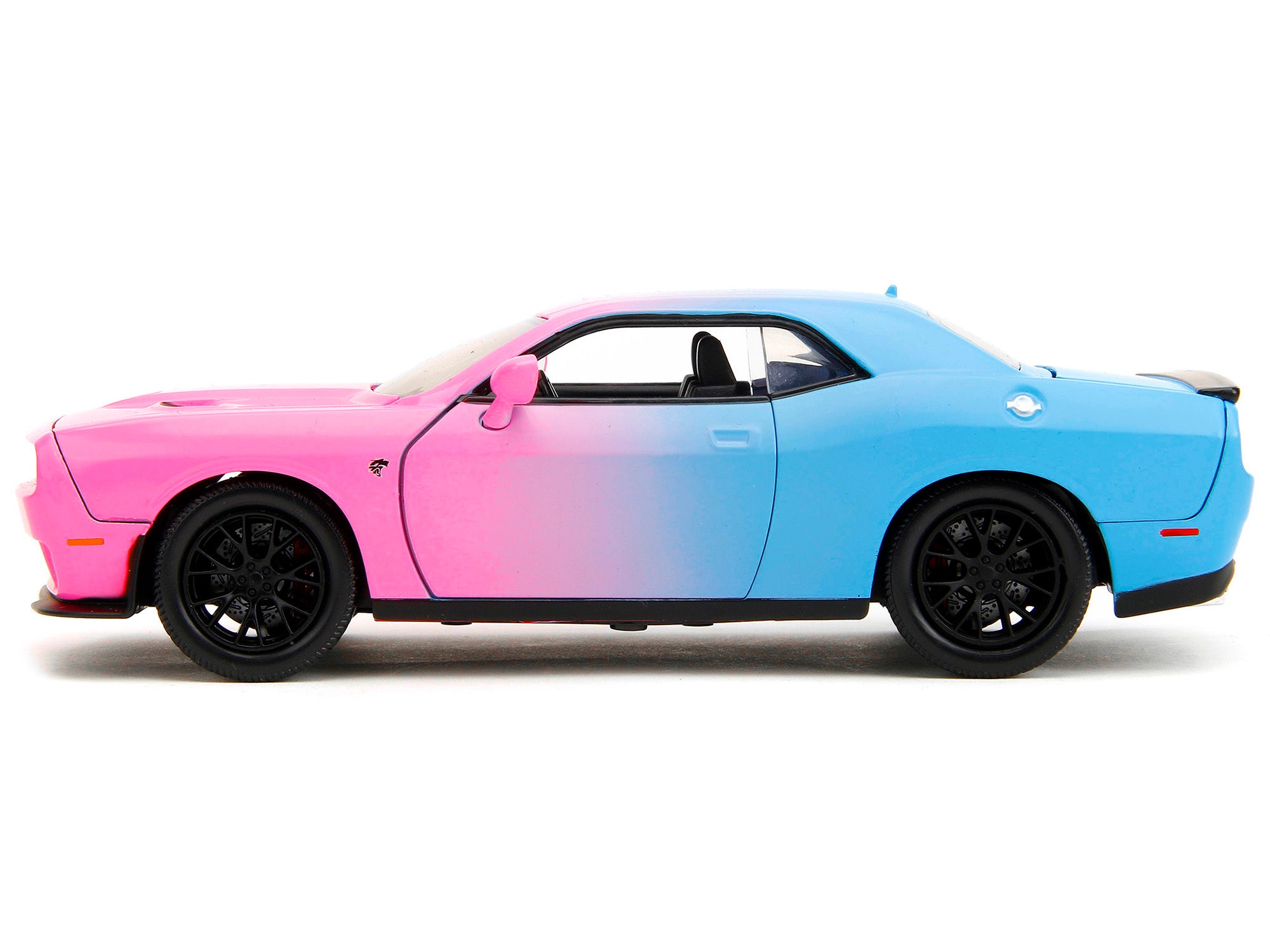 2015 Dodge Challenger SRT Hellcat Pink and Blue "Pink Slips" Series 1/24 Diecast Model Car by Jada Jada