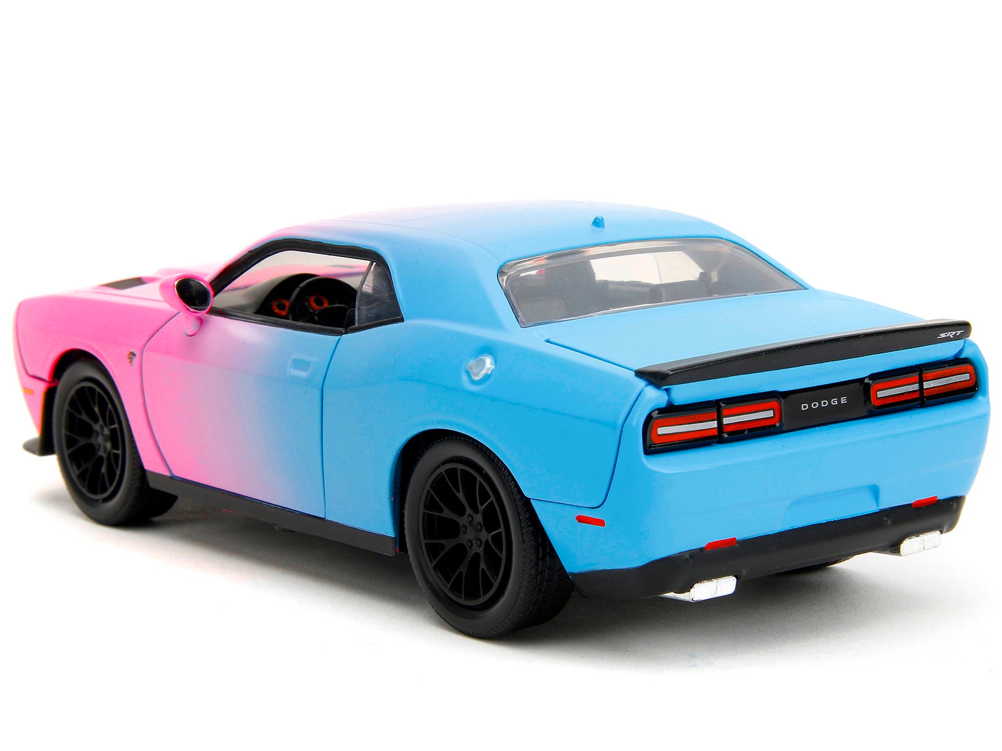 2015 Dodge Challenger SRT Hellcat Pink and Blue "Pink Slips" Series 1/24 Diecast Model Car by Jada Jada