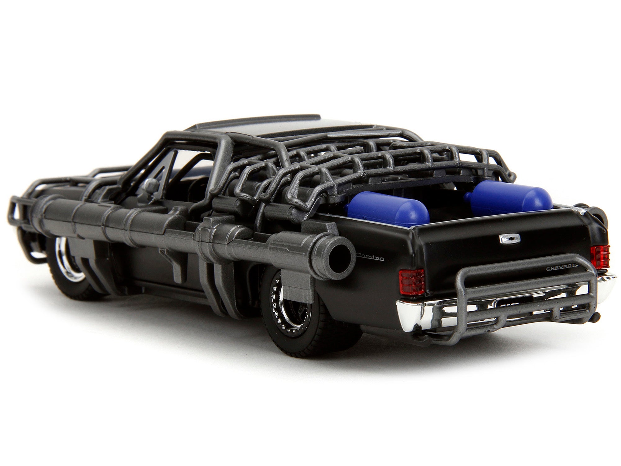 1967 Chevrolet El Camino with Cannons Matt Black "Fast X" (2023) Movie "Fast & Furious" Series 1/32 Diecast Model Car by Jada Jada