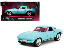 Load image into Gallery viewer, 1966 Chevrolet Corvette Light Blue with Pink Tinted Windows &quot;Pink Slips&quot; Series 1/32 Diecast Model Car by Jada Jada
