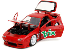 Load image into Gallery viewer, 1985 Mazda RX-7 RHD (Right Hand Drive) Red with Graphics and Trix Rabbit Diecast Figure &quot;Trix Cereal&quot; &quot;Hollywood Rides&quot; Series 1/24 Diecast Model Car by Jada Jada
