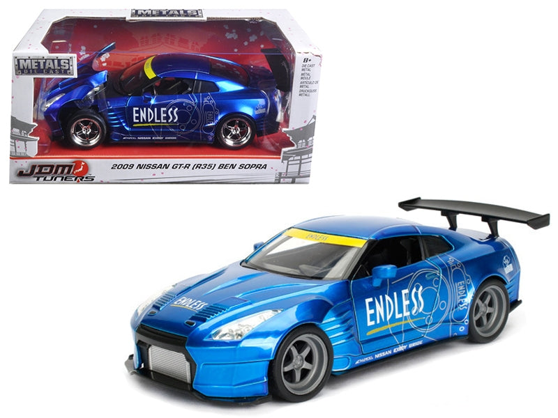 2009 Nissan GT-R (R35) Ben Sopra Blue JDM Tuners 1/24 Diecast Model Car  by Jada Jada