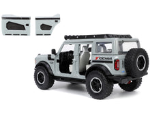 Load image into Gallery viewer, 2021 Ford Bronco Gray with Black Stripes with Roof Rack &quot;Own the Night&quot; &quot;Just Trucks&quot; Series 1/24 Diecast Model Car by Jada Jada
