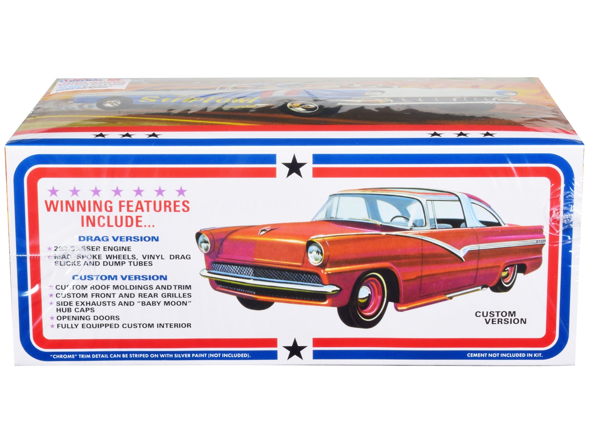 Skill 2 Model Kit 1956 Ford Victoria Hardtop 3 in 1 Kit 1/25 Scale Model by AMT AMT