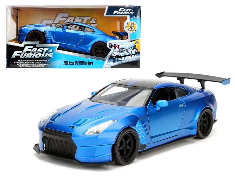 Brian's 2009 Nissan GTR R35 Blue Ben Sopra "Fast & Furious" Movie 1/24 Diecast Model Car  by Jada Jada