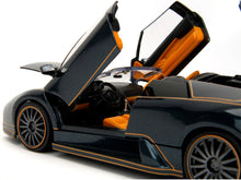 Load image into Gallery viewer, Lamborghini Murcielago Roadster Black Metallic with Orange Interior &quot;Pink Slips&quot; Series 1/24 Diecast Model Car by Jada Jada
