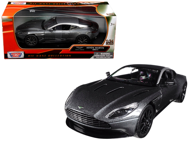 Aston Martin DB11 Silver 1/24 Diecast Model Car by Motormax Motormax