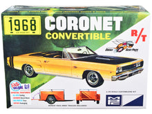 Load image into Gallery viewer, Skill 2 Model Kit 1968 Dodge Coronet R/T Convertible with Haul-Away Trailer 1/25 Scale Model by MPC MPC
