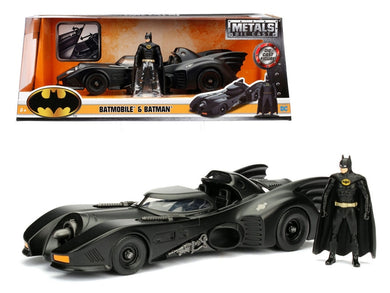 1989 Batmobile with Diecast Batman Figure 1/24 Diecast Model Car by Jada Jada