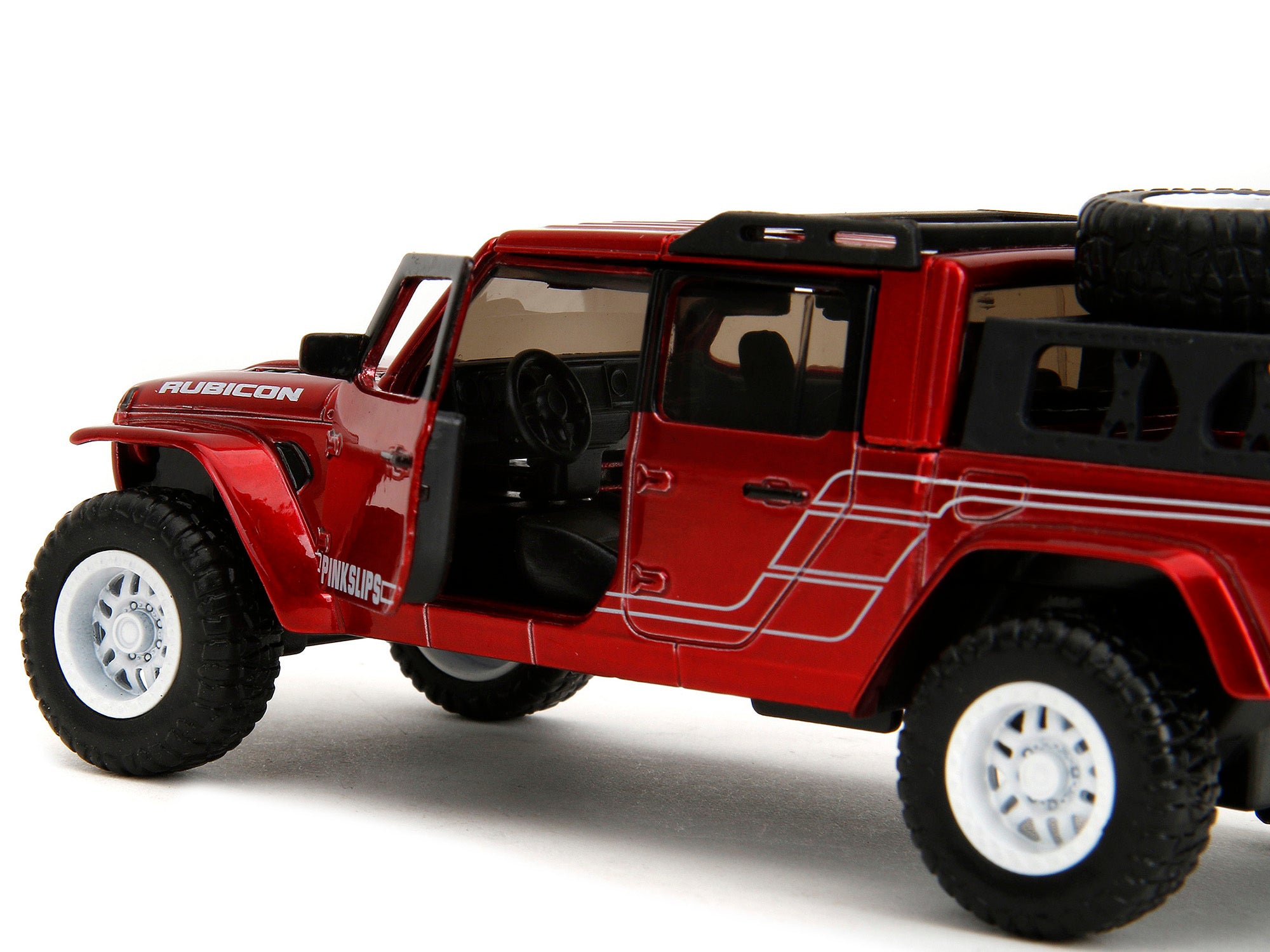 2020 Jeep Gladiator Pickup Truck Candy Red "Pink Slips" Series 1/32 Diecast Model Car by Jada Jada