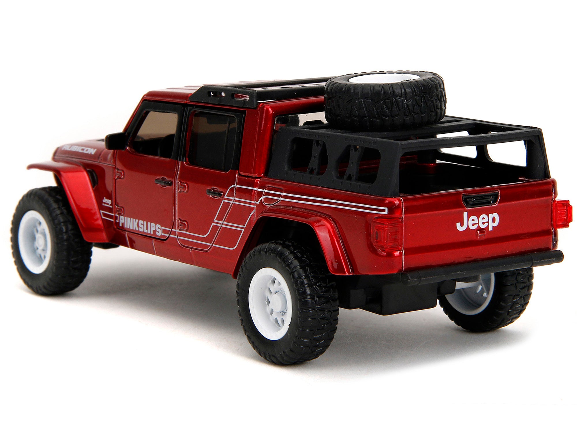 2020 Jeep Gladiator Pickup Truck Candy Red "Pink Slips" Series 1/32 Diecast Model Car by Jada Jada