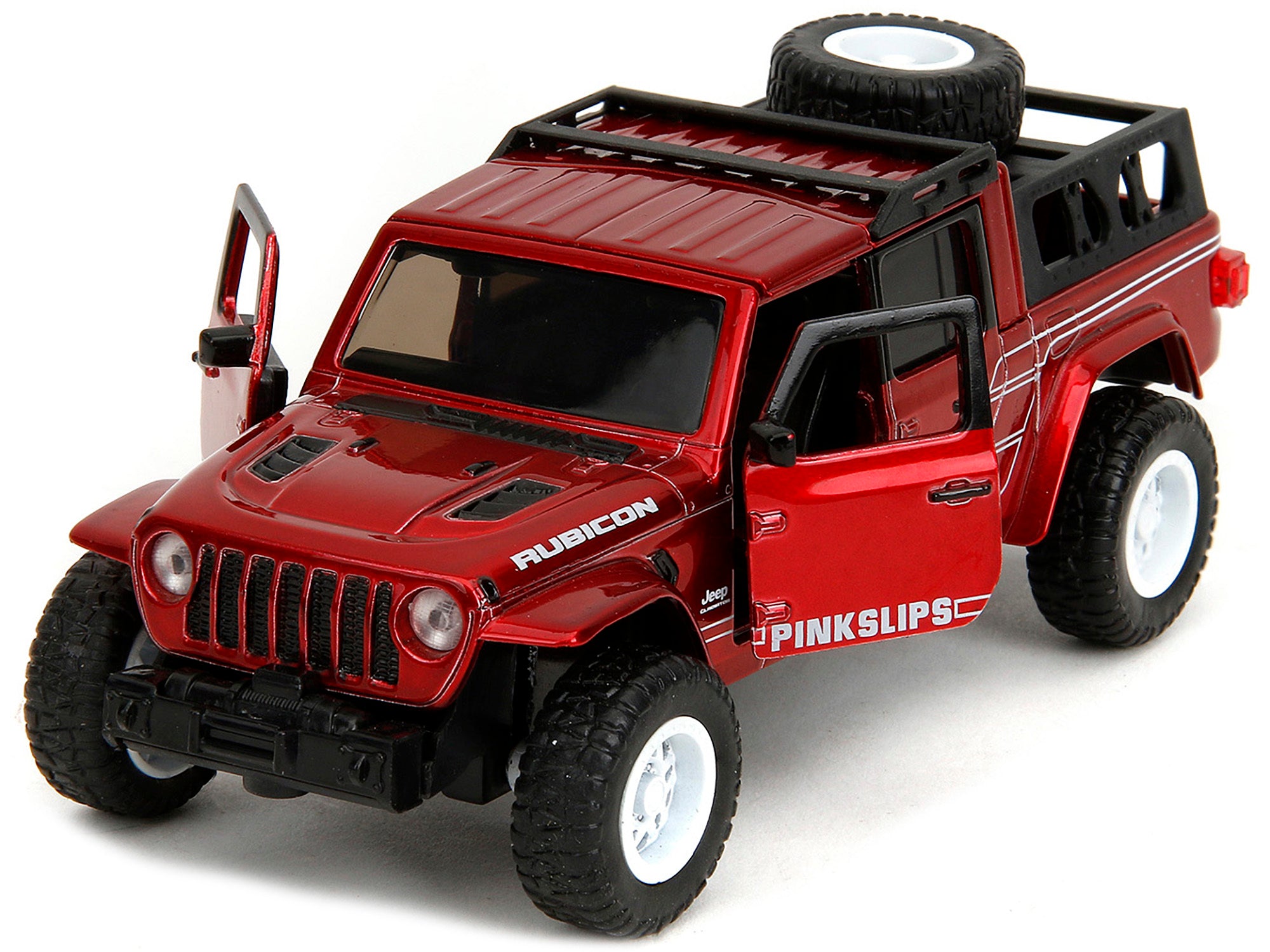 2020 Jeep Gladiator Pickup Truck Candy Red "Pink Slips" Series 1/32 Diecast Model Car by Jada Jada