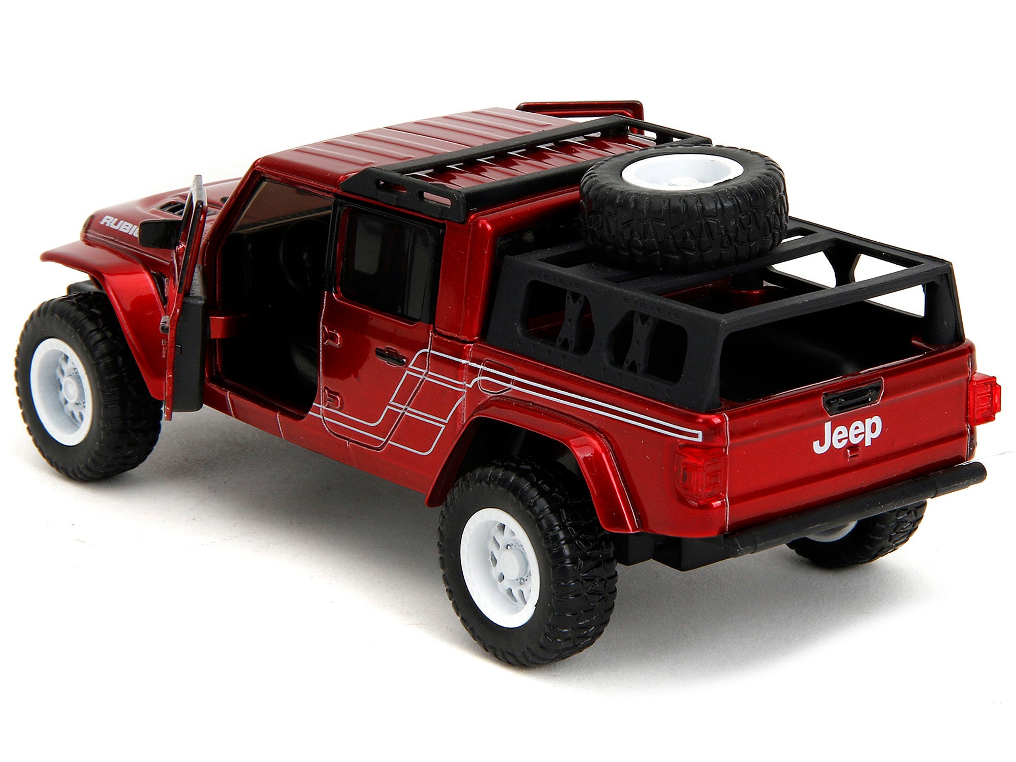 2020 Jeep Gladiator Pickup Truck Candy Red "Pink Slips" Series 1/32 Diecast Model Car by Jada Jada