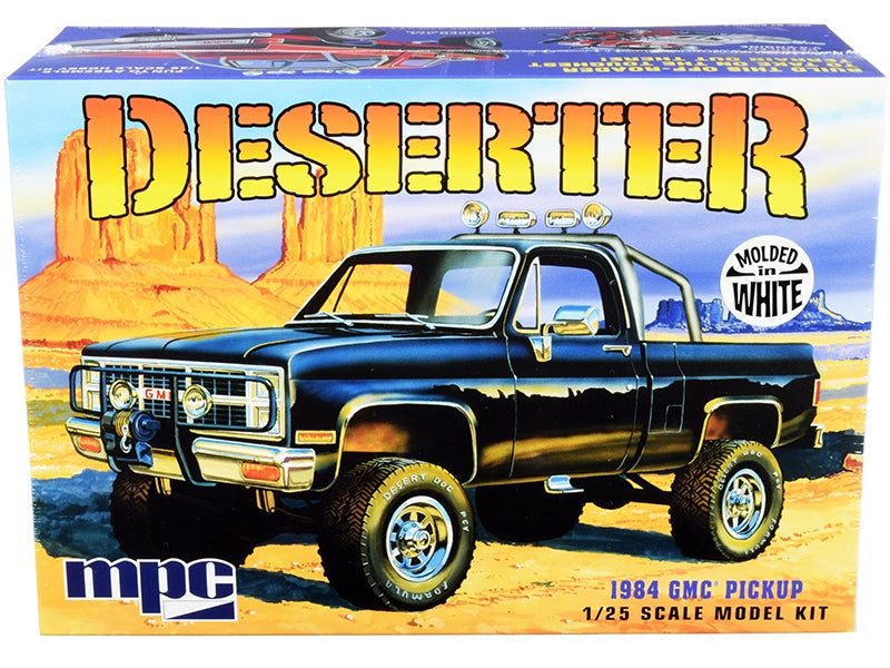 Skill 2 Model Kit 1984 GMC Pickup Truck (Molded in White) "Deserter" 1/25 Scale Model by MPC MPC