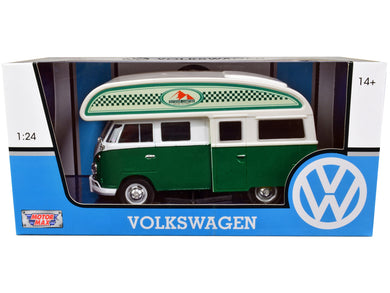 Volkswagen Type 2 (T1) Camper Van Green and White 