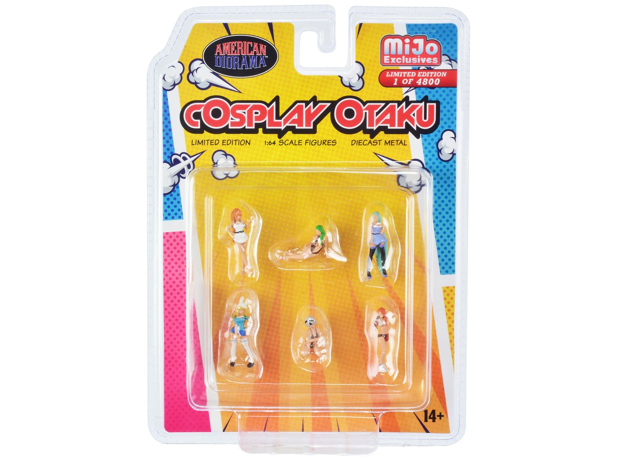 "Cosplay Otaku" 6 piece Diecast Figure Set Limited Edition to 4800 pieces Worldwide for 1/64 Scale Models by American Diorama American Diorama