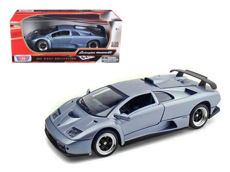 Lamborghini Diablo GT Silver 1/18 Diecast Model Car by Motormax Motormax