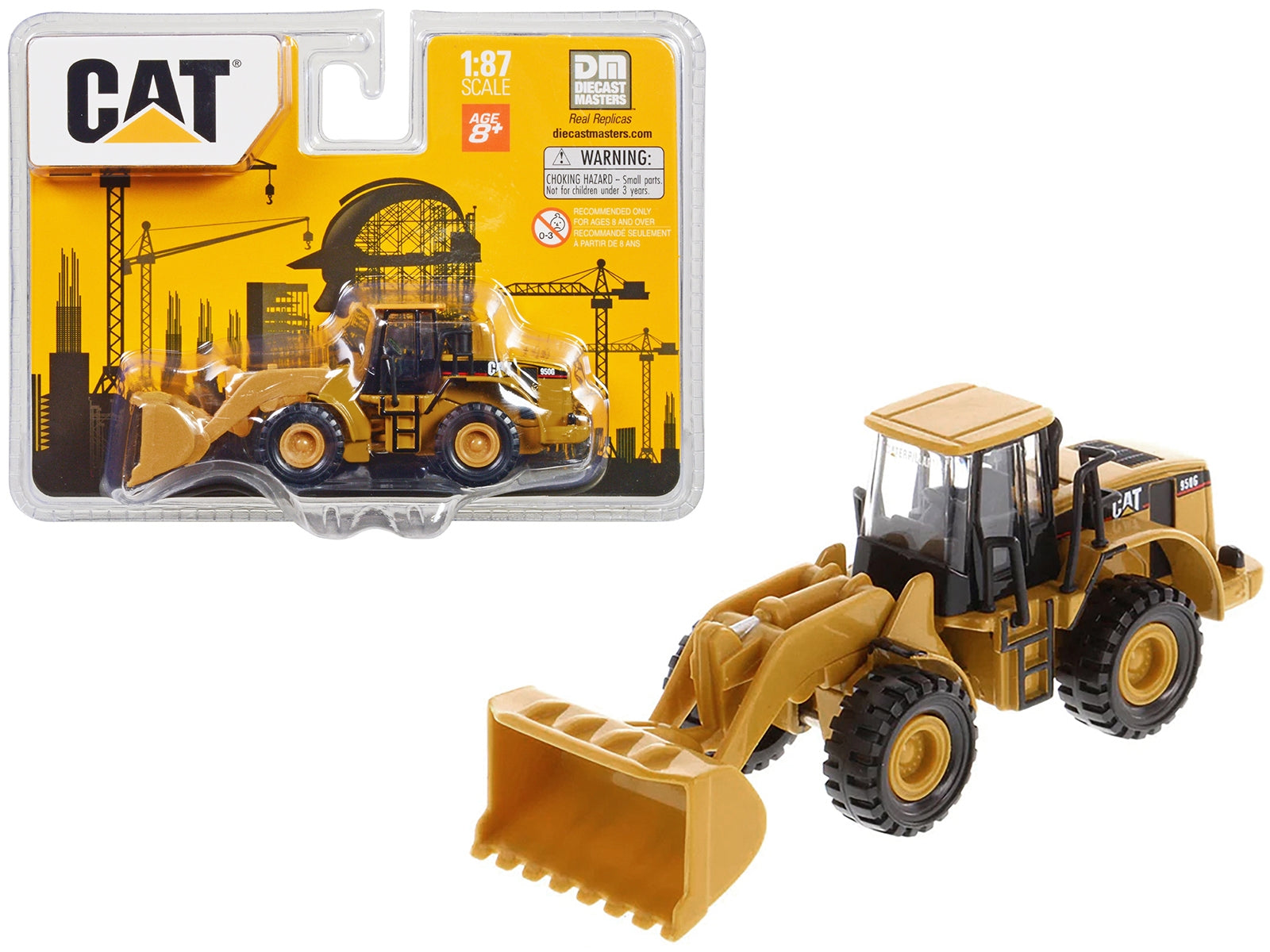 CAT Caterpillar 950G Series II Wheel Loader Yellow 1/87 (HO) Diecast Model by Diecast Masters Diecast Masters