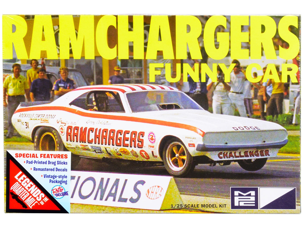 Skill 2 Model Kit Dodge Challenger Ramchargers Funny Car "Legends of the Quarter Mile" 1/25 Scale Model by MPC MPC