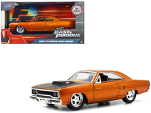 Load image into Gallery viewer, Dom&#39;s Plymouth Road Runner Orange Metallic with Matt Black Hood &quot;Fast &amp; Furious&quot; Series 1/32 Diecast Model Car by Jada Jada
