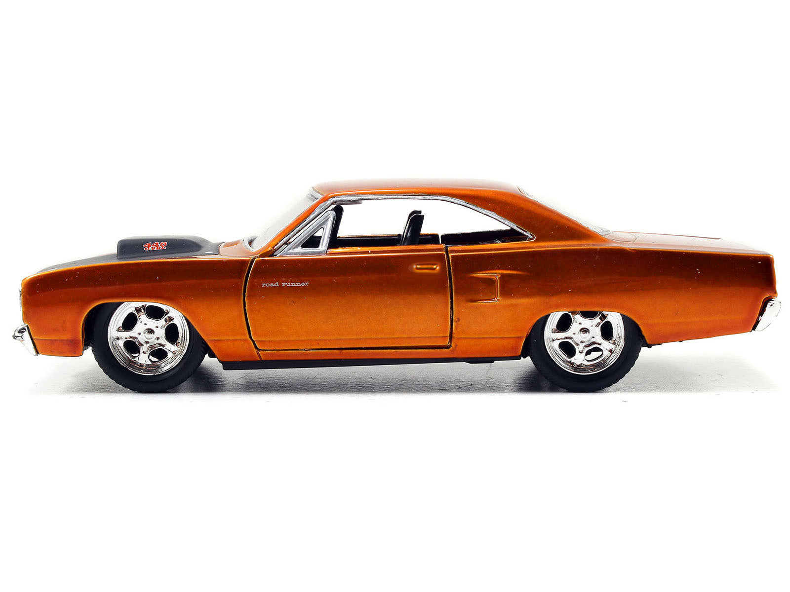 Dom's Plymouth Road Runner Orange Metallic with Matt Black Hood "Fast & Furious" Series 1/32 Diecast Model Car by Jada Jada