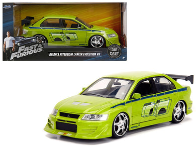 Brian's Mitsubishi Lancer Evolution VII Green with Graphics 