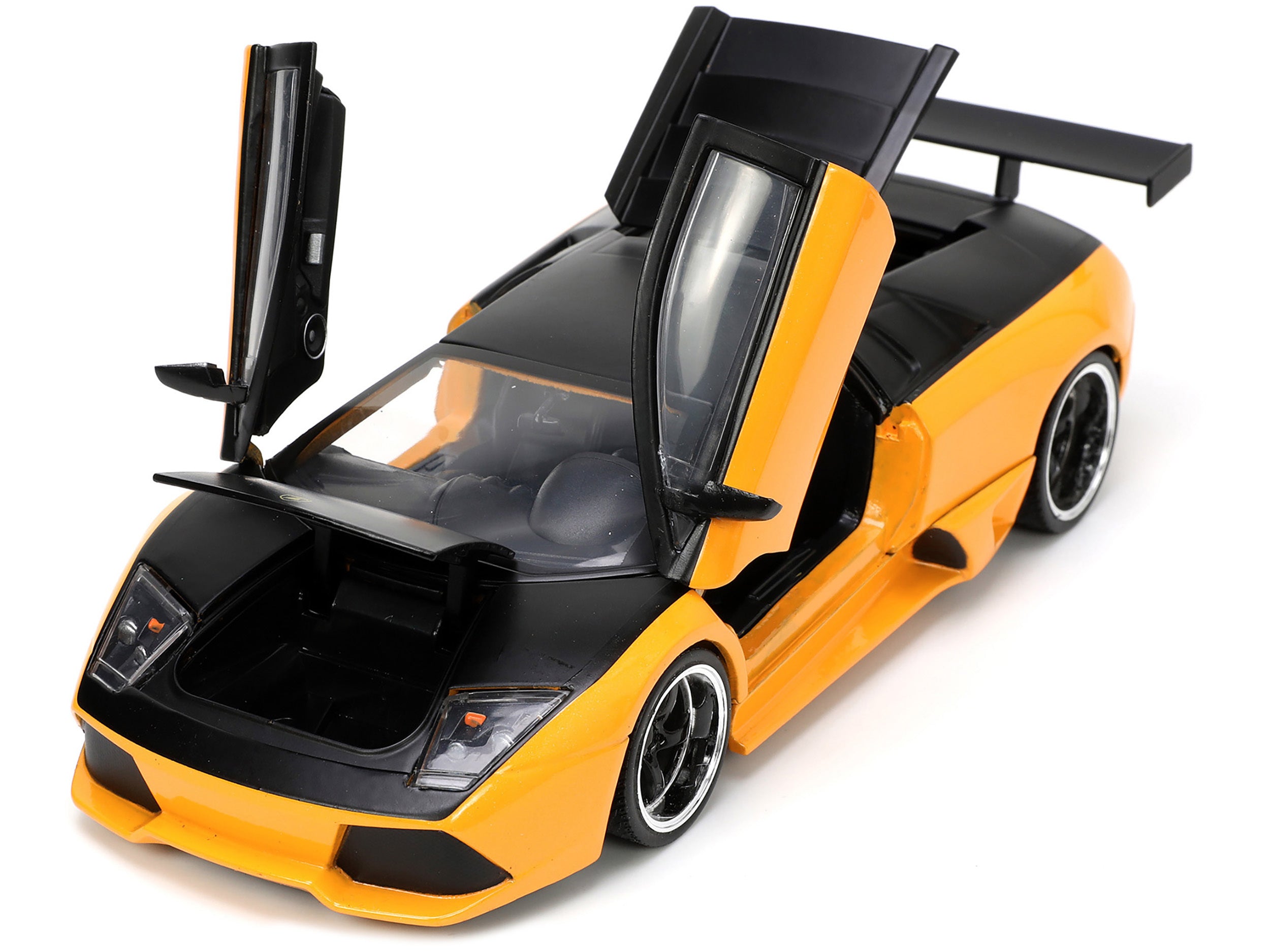 Lamborghini Murcielago LP 640 Yellow Metallic and Matt Black "Hyper-Spec" Series 1/24 Diecast Model Car by Jada Jada