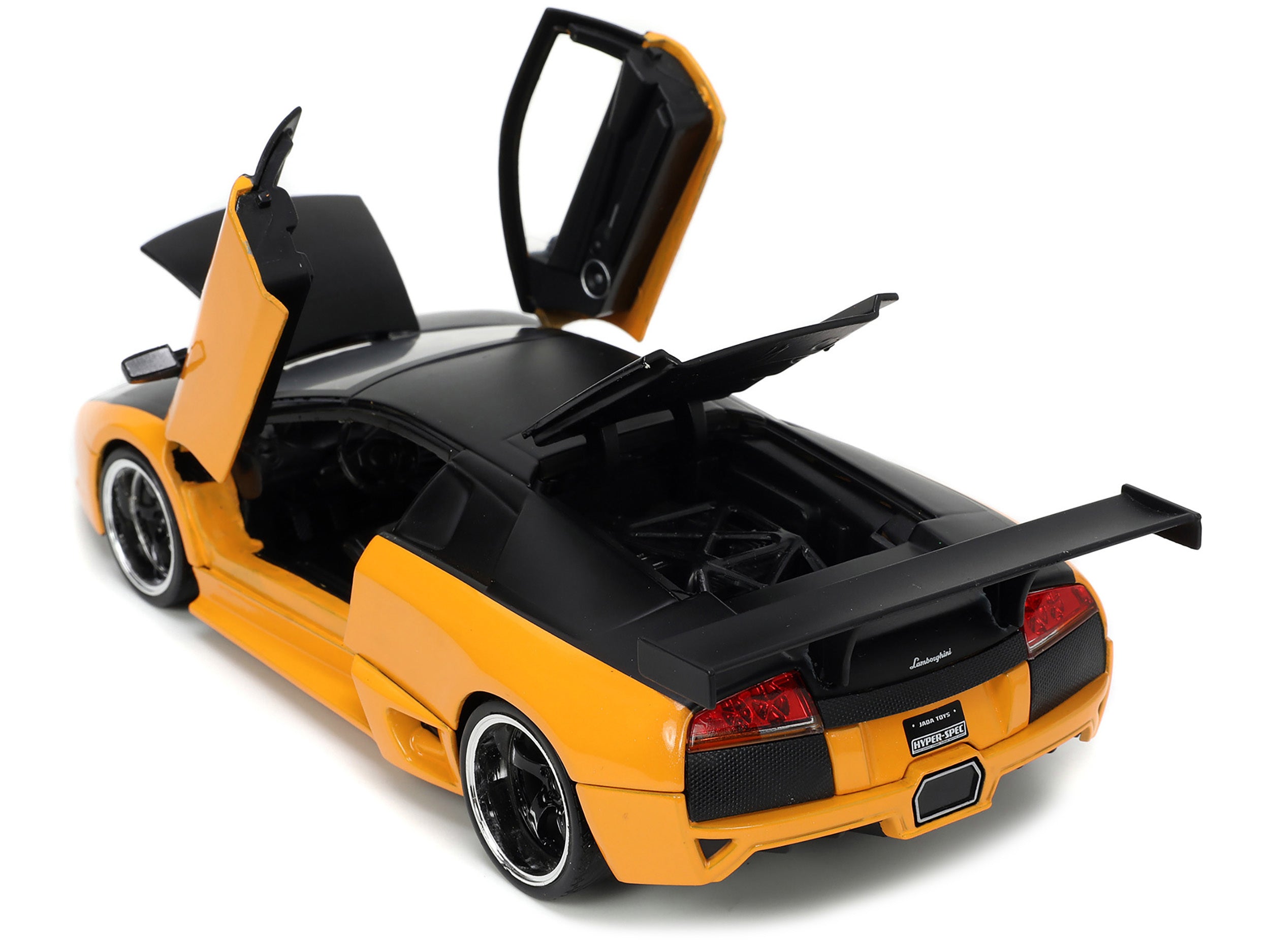 Lamborghini Murcielago LP 640 Yellow Metallic and Matt Black "Hyper-Spec" Series 1/24 Diecast Model Car by Jada Jada