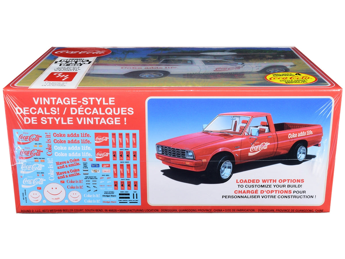 Skill 3 Model Kit 1980 Dodge Ram D-50 Pickup Truck "Coca-Cola" Four Bottle Crates 1/25 Scale Model by AMT AMT